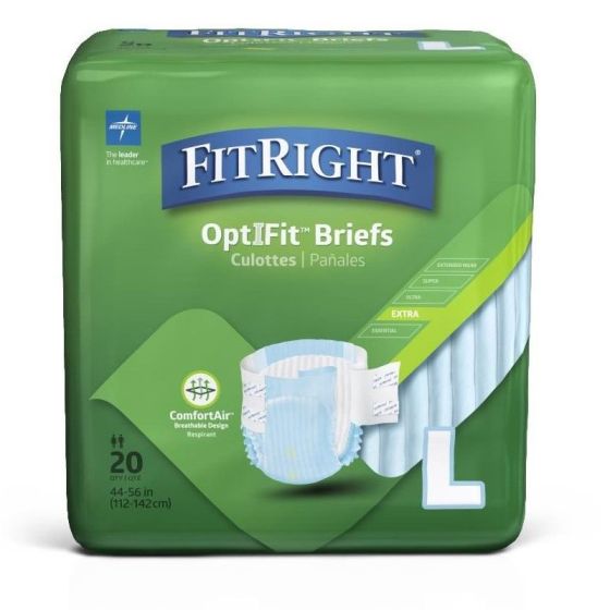 Medline FitRight OptiFit Extra Disposable Briefs